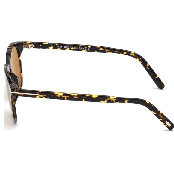 Men Sunglasses Tom Ford FT 0816 Pax 52E Shiny Dark Havana Brown Lenses AUTHENTIC - Picture 11 of 16